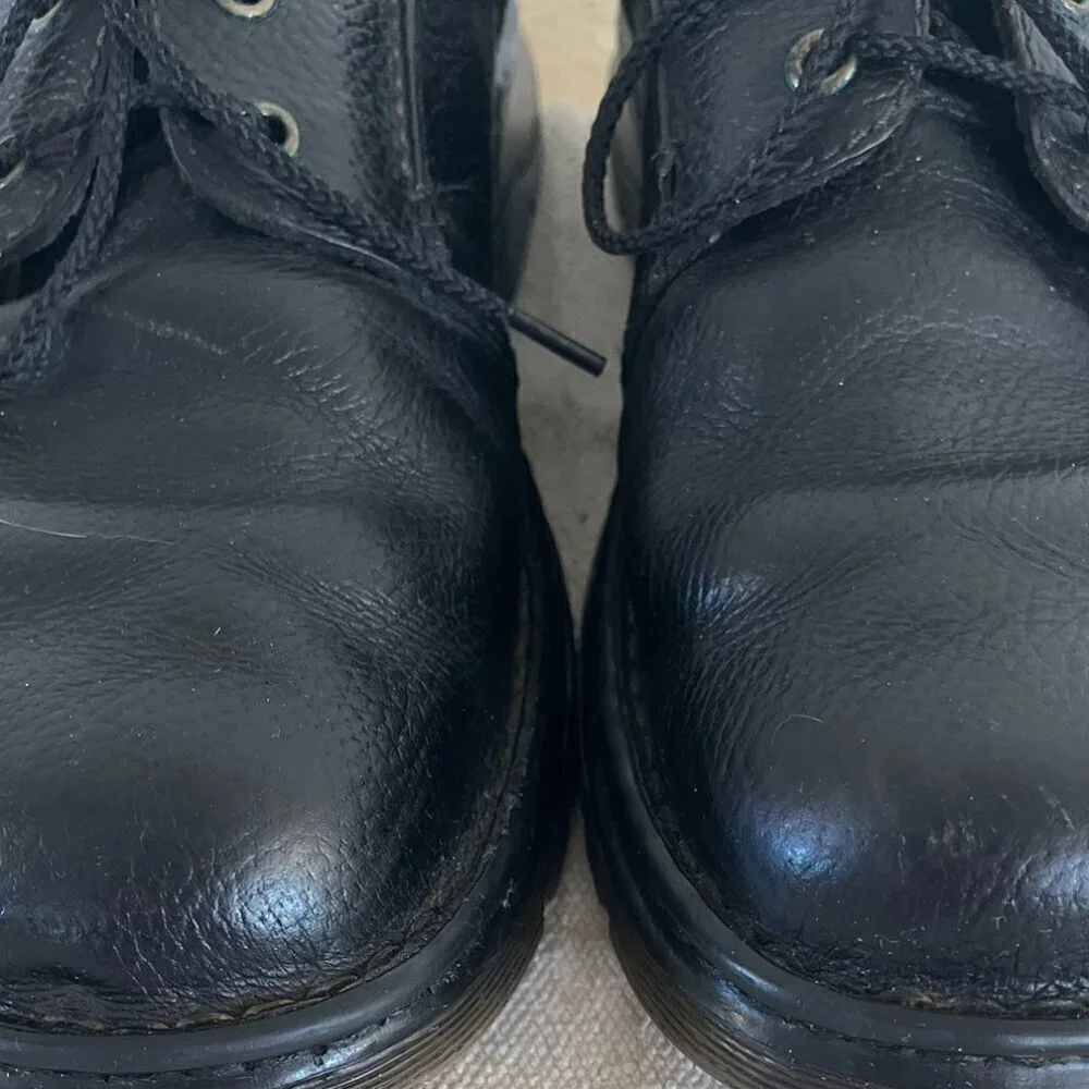 Dr. Martens Men's Black Leather Ordell 3 Eye Peddled Chunky Oxford Shoes Sz 8